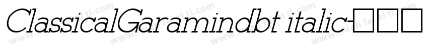 ClassicalGaramindbt italic字体转换